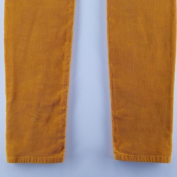 7 for All Mankind Corduroy Pants Women's Size 25 Skinny Bronze Gold 5 Pocket - Picture 7 of 8